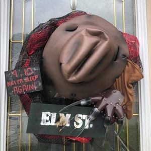 Freddy Krueger Halloween Wreath